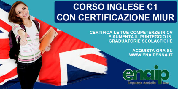 Corso Inglese – Livello C1 online con certificazione