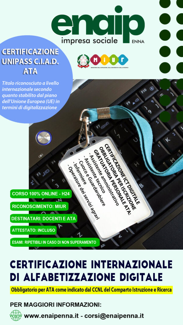 Certificazione Internazionale di Alfabetizzazione Digitale (CIAD) - INTERTEK EDSC DIGCOMP 2.2 (ACCREDIA) - immagine 4
