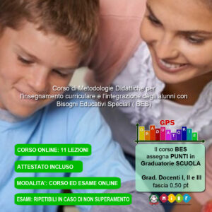Corso con certificazione sui bisogni educativi speciali BES - corso online con attestato riconosciuto MIUR