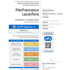 Certificazione Internazionale di Alfabetizzazione Digitale (CIAD) - INTERTEK EDSC DIGCOMP 2.2 (ACCREDIA)